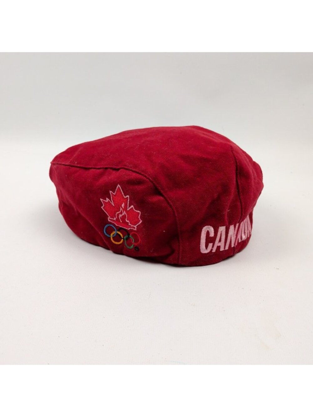 Vintage Roots Athletic Olympic Nordic Hat Poor Boy Beret Canada S Red Sports